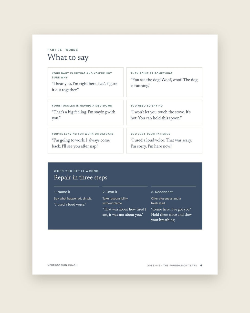 Look inside: What to say, and how to repair in three steps