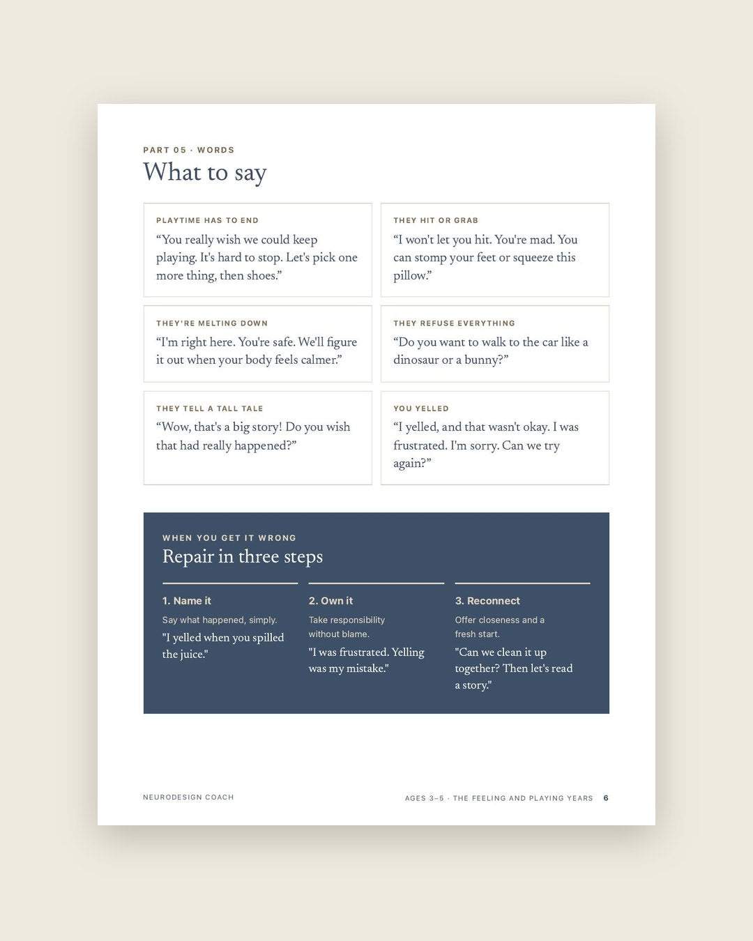 Look inside: What to say, and how to repair in three steps